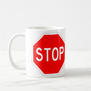 Mycket Roligt STOP-signeringskaffe Kopp