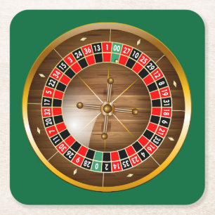 Mycket Roligt Underlägg av American Roulette Whee Papper Kvadrat