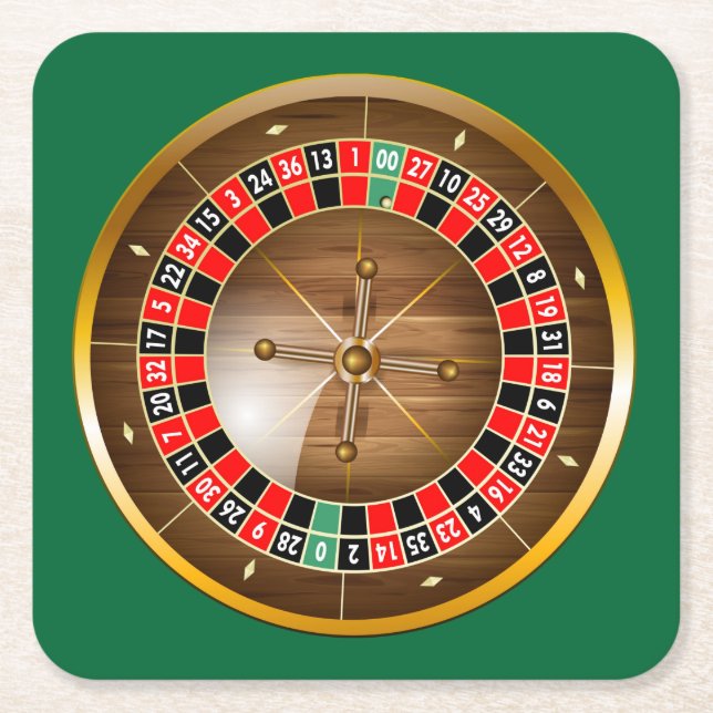 Mycket Roligt Underlägg av American Roulette Wheel (Framsidan)