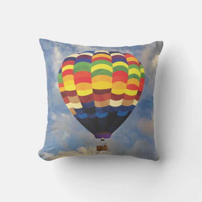 Mycket Rollig Varm Luft Ballong Kasta Pude Kudde (Framsida)