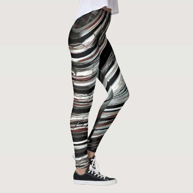 Mycket rustik rand eller cirkulära urlakningar leggings (Höger)