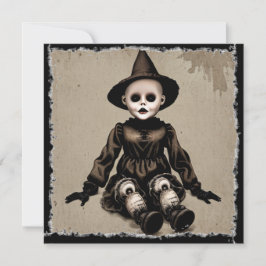 Mycket Scary Creepy Doll Halloween fest Inbjudningar
