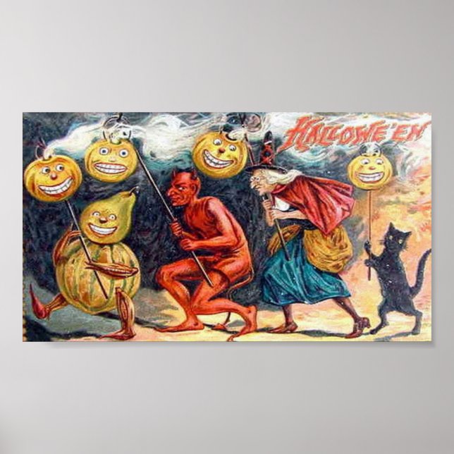 Mycket Scary Halloween Poster (Framsidan)