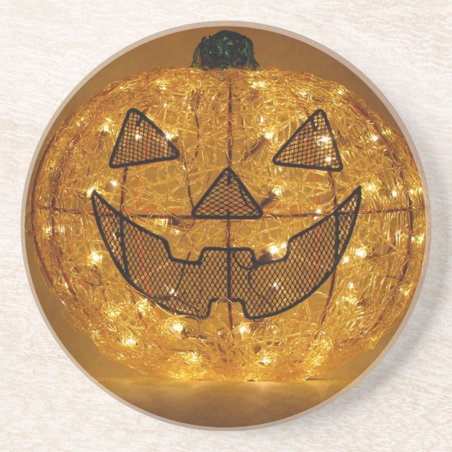 Mycket Scary Halloween Pumpkin Underlägg (Framsidan)