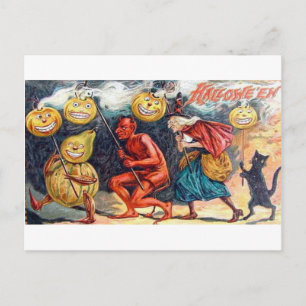 Mycket Scary Halloween Vykort