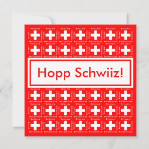 Mycket schweizisk - Hopp Schwiiz, Go Schweiz Party Inbjudningar