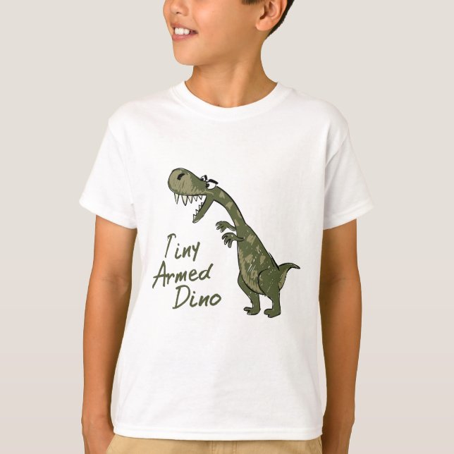 Mycket små beväpnade Dino T Shirt (Framsida)