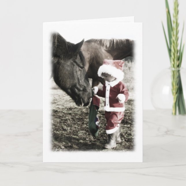 Mycket små Santa Helgkort (Framsida)