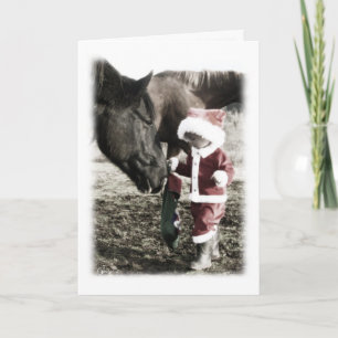 Mycket små Santa Helgkort