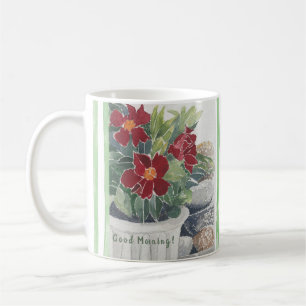 MYCKET SMITTADE VATTENFÄRGFLÖDEN KAFFE MUGG