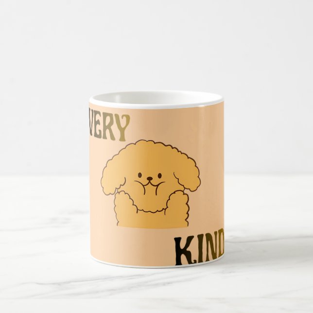 Mycket snäll söt valp kaffemugg (Center)