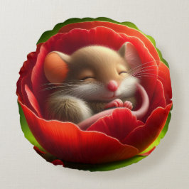 Mycket söt Baby-mus Rund Kudde