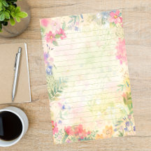 Mycket Söt blommigt Led Stationery Papper