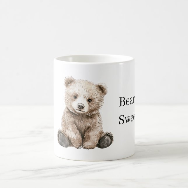 Mycket söt brunbjörn kaffemugg (Center)
