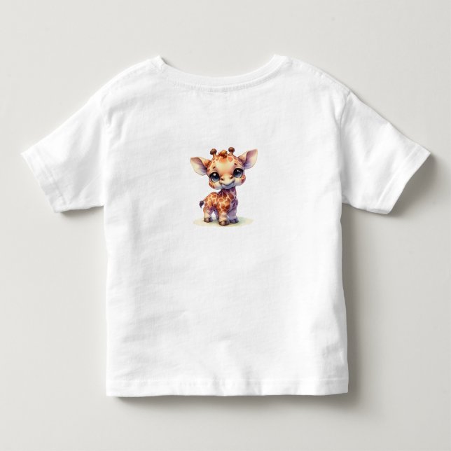 Mycket söt giraffe t shirt (Baksida)