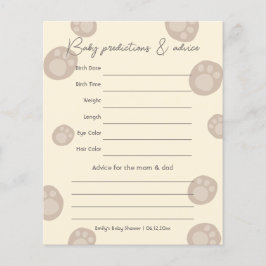 Mycket söt gissningslek för teddybjörn-baby shower
