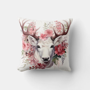 🦌 Mycket Söt God jul Reindeer Pillow Kudde