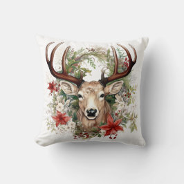 🦌 Mycket Söt God jul Reindeer Pillow Kudde