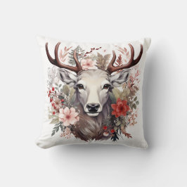 🦌 Mycket Söt God jul Reindeer Pillow Kudde