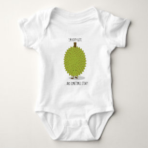 Mycket söt ibland Stinky Durian Fruit Tecknad T Shirt
