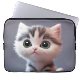 Mycket söt kattunge laptop fodral