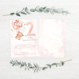 mycket söt rosa boho regnbåge vattenfärg  inbjudningar