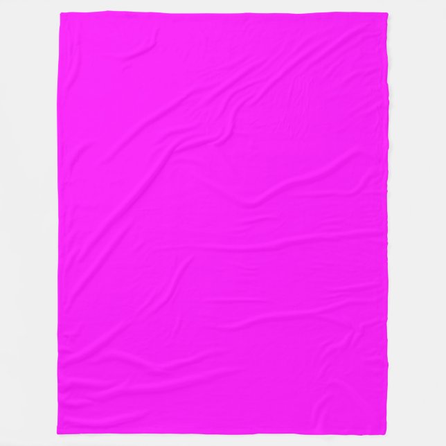 Mycket Söt Rosa Magenta Fleece Blanket (Framsidan)