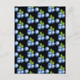 Mycket sötad sommarblåbär vykort