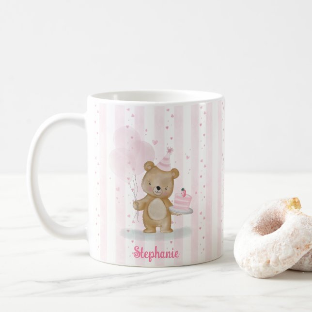 Mycket sött födelsedagsfirande kaffemugg (Med munk)