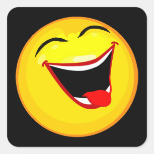 Mycket sött och mycket Lycklig-emulsion/Emoji Fyrkantigt Klistermärke