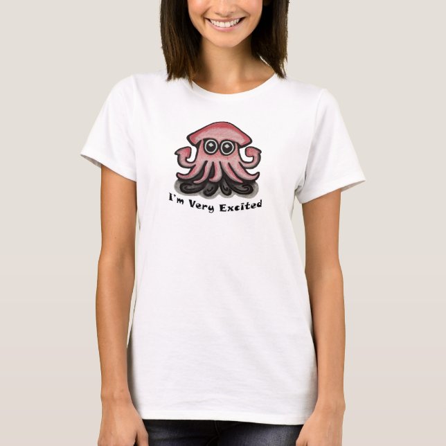 Mycket spännande bläckfisk t shirt (Framsida)