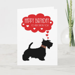 Mycket Speciell med Scottish Terrier - Scottie Kort