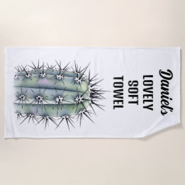 Mycket spiny Cactus Beach Towel