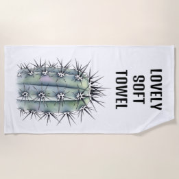Mycket spiny Cactus Beach Towel