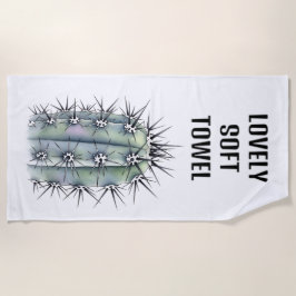 Mycket spiny Cactus Beach Towel