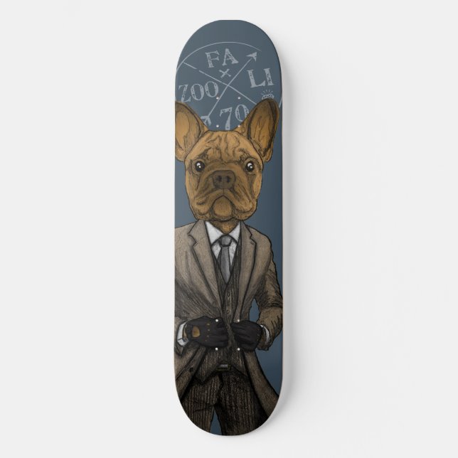 Mycket stilig Dapper Doge Skateboard Bräda 20,5 Cm (Framsida)