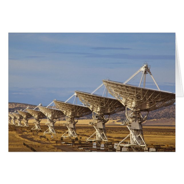 Mycket stor array aka National Radio Astronomy Hälsningskort (Framsidan Horizontal)