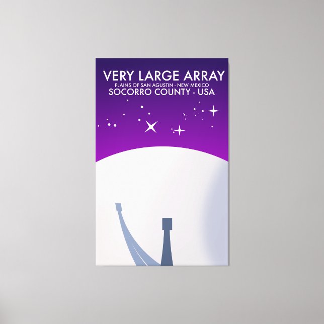 Mycket stor Array Space Observatory Space Art. Canvastryck (Framsida)
