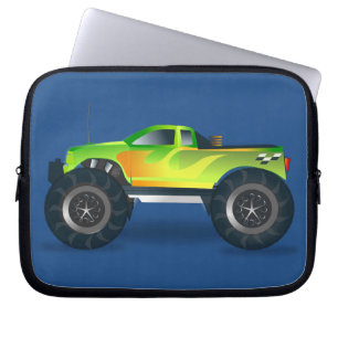 Mycket stor monster Lastbil Speedway-älskare Desig Laptop Sleeve