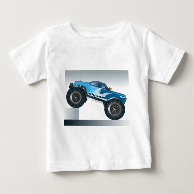 Mycket stor monster Lastbil Speedway-älskare Desig Tee Shirt (Framsida)
