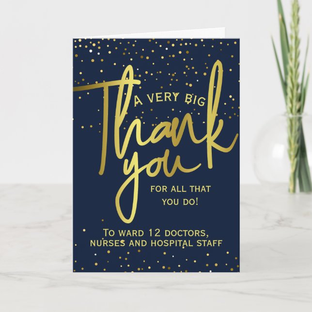 Mycket stor Tack - uppskattningssjukhus - nyckelar (Framsida)