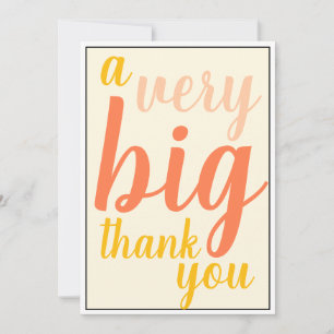 Mycket stora Chef eller personalens uppskattning Tack Kort