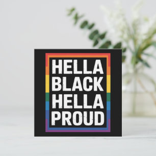 Mycket svart Mycket stolt Afroamerikansk HBTQ-stol Inbjudningar