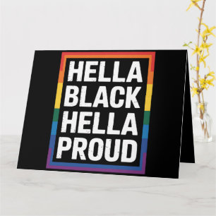 Mycket svart Mycket stolt Afroamerikansk HBTQ-stol Kort