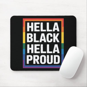 Mycket svart Mycket stolt Afroamerikansk HBTQ-stol Musmatta