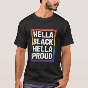 Mycket svart Mycket stolt Afroamerikansk HBTQ-stol T Shirt