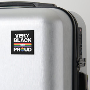 Mycket svart Mycket stolt Svart HBTQ-stolt Pride Magnet