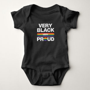 Mycket svart Mycket stolt Svart HBTQ-stolt Pride T Shirt