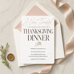Mycket Tacksamt Botaniskt Thanksgiving-middag Inbjudningar