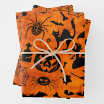 Mycket taoky Halloween Witch, Black Cat, Pumpkin